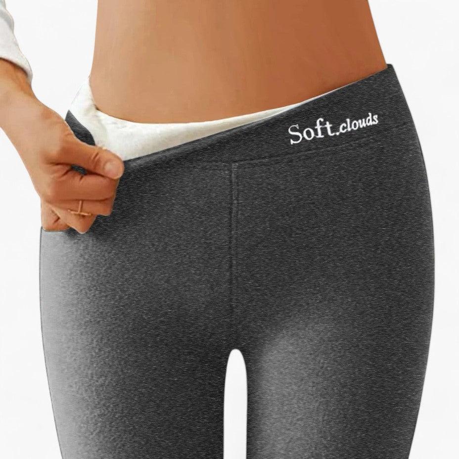 Fleece Lined Leggings for Women - High Waisted Thermal Tights