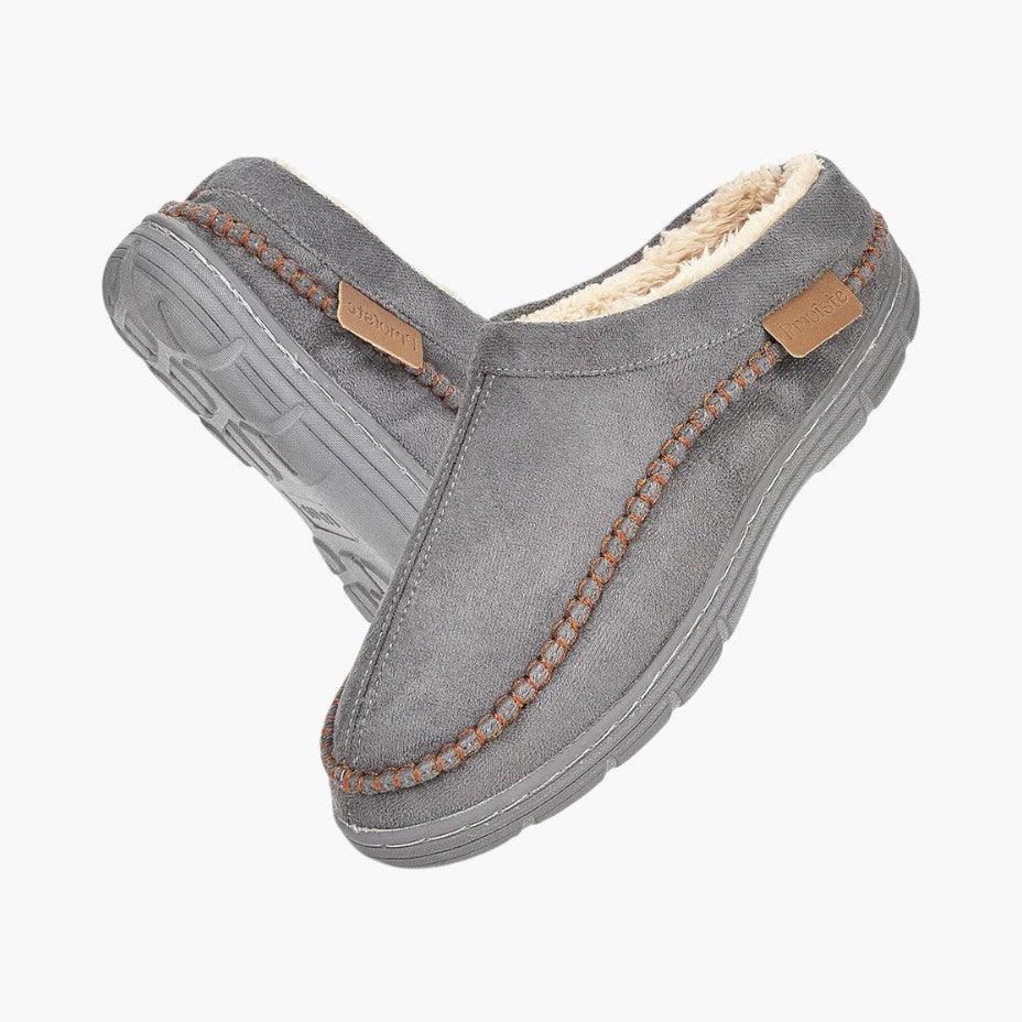 Faux Fur Slippers – Men's Warm Indoor Comfort Footwear