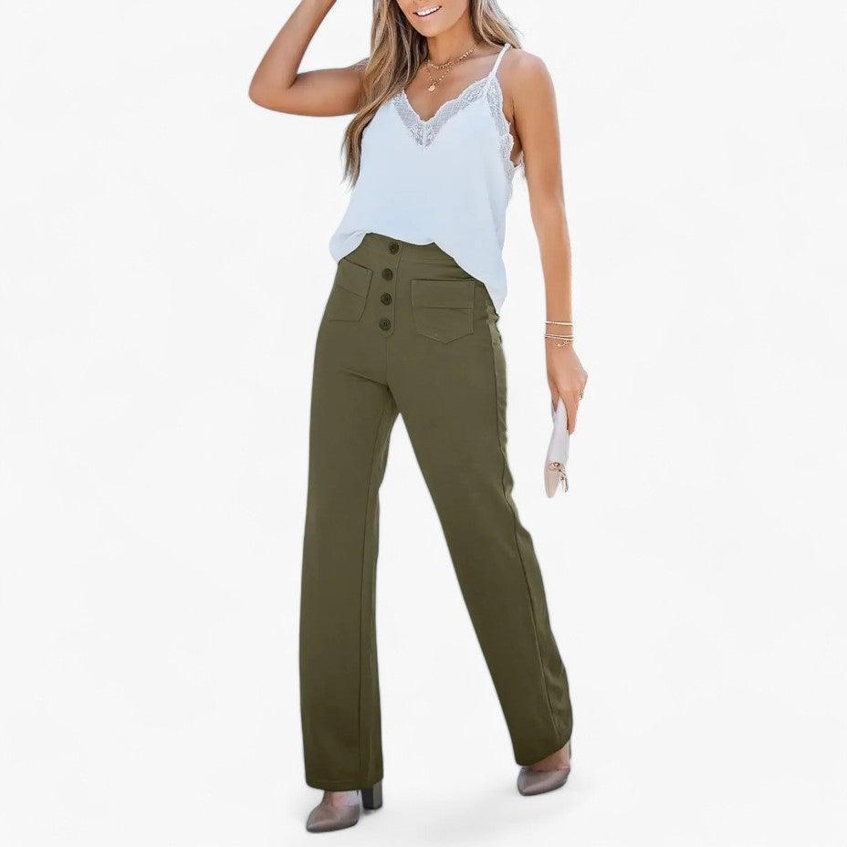 Elasticated Waist Trousers for Women - Comfortable Shaping Fit