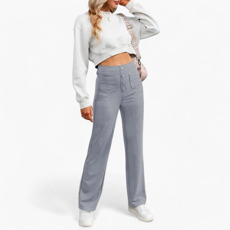 Elasticated Waist Trousers for Women - Comfortable Shaping Fit