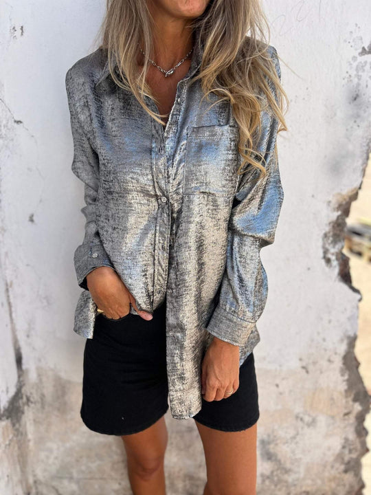 Vanessa - Metallic Blouse