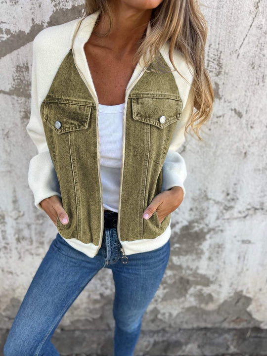 Brooklynn -  Modern Jacket with Denim