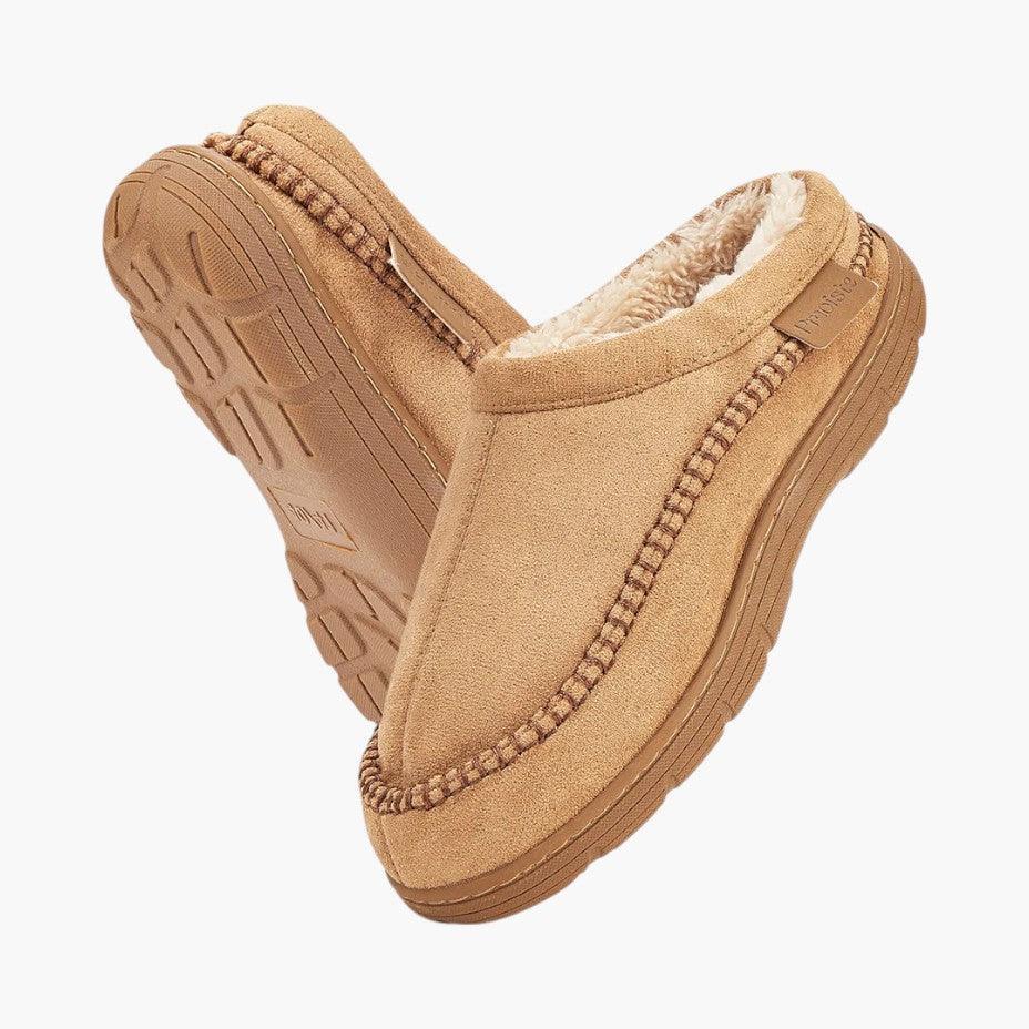 Faux Fur Slippers – Men's Warm Indoor Comfort Footwear