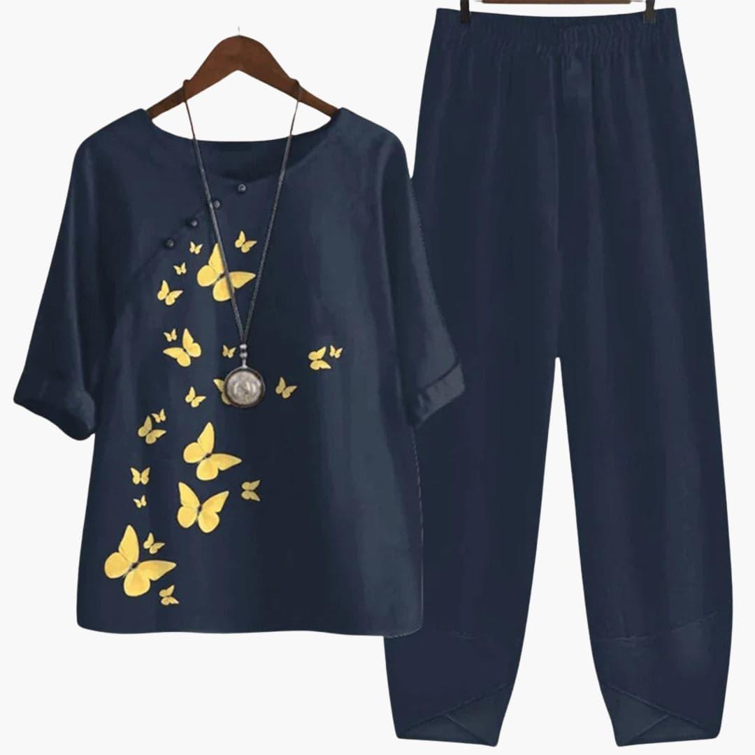 Loose Fit Two-Piece Set – Women's Timeless Comfort & Style