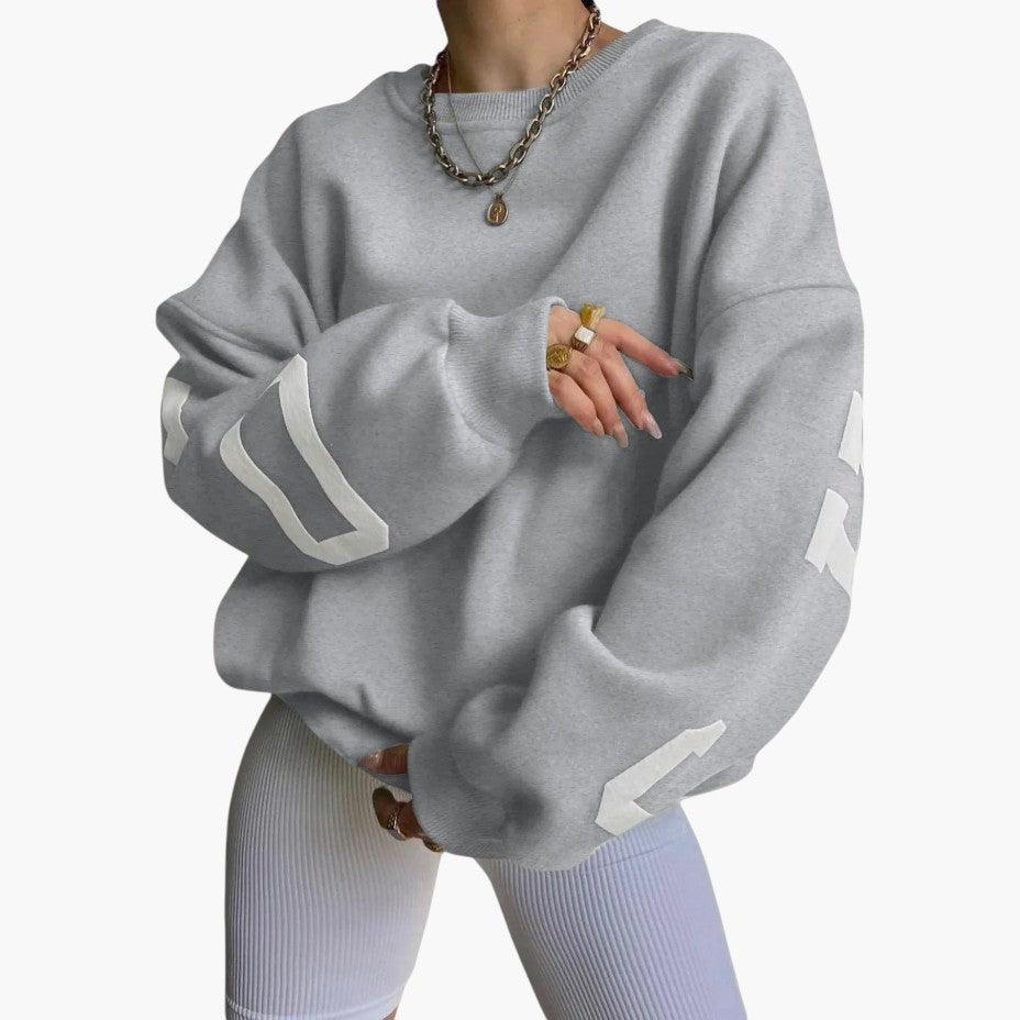 Relaxed Fit Chicago Hoodie - Graphic Pullover for Women