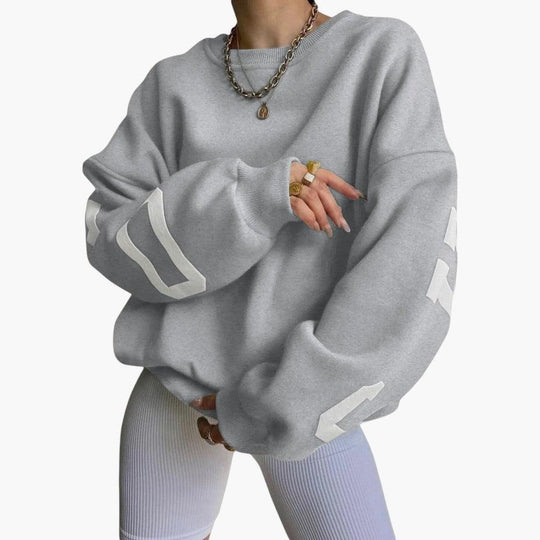 Relaxed Fit Chicago Hoodie - Graphic Pullover for Women