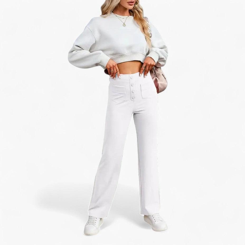 Elasticated Waist Trousers for Women - Comfortable Shaping Fit