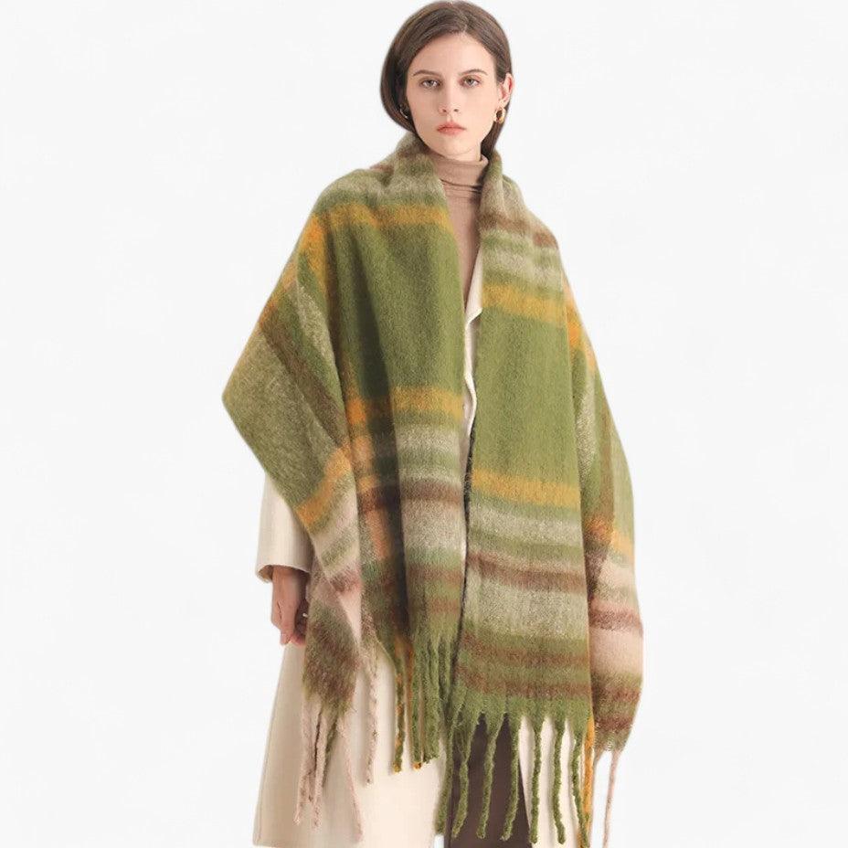 Oversized Blanket Scarf – Women's Cozy Winter Wrap